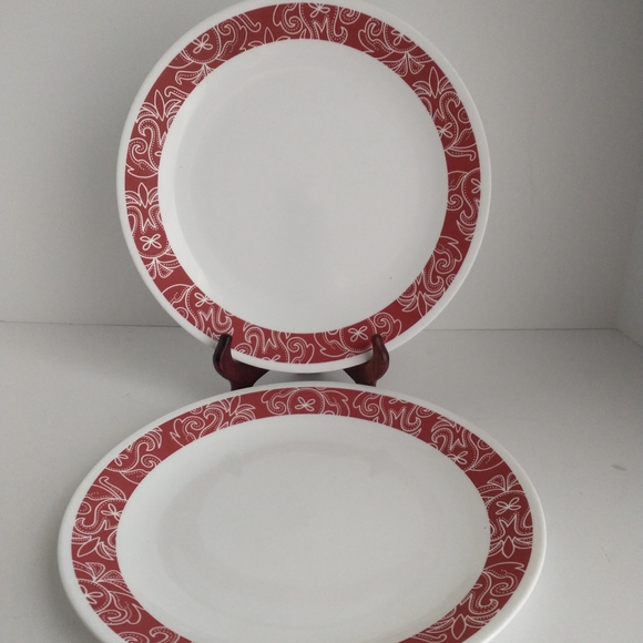 Corelle Dining Corelle Bandhani Vintage 2 Dinner Plates Poshmark